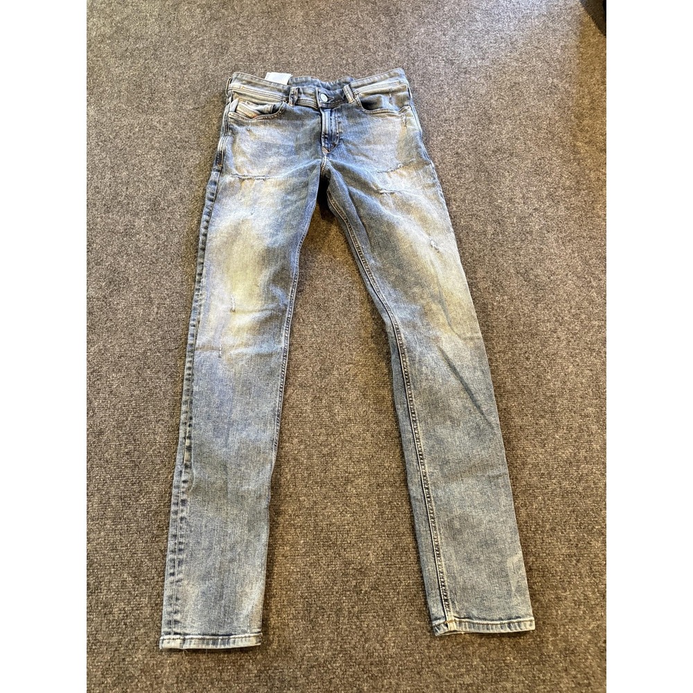 Diesel Industry Jeans Mens 29x30 Distressed Slim Fit Denim Division Patch